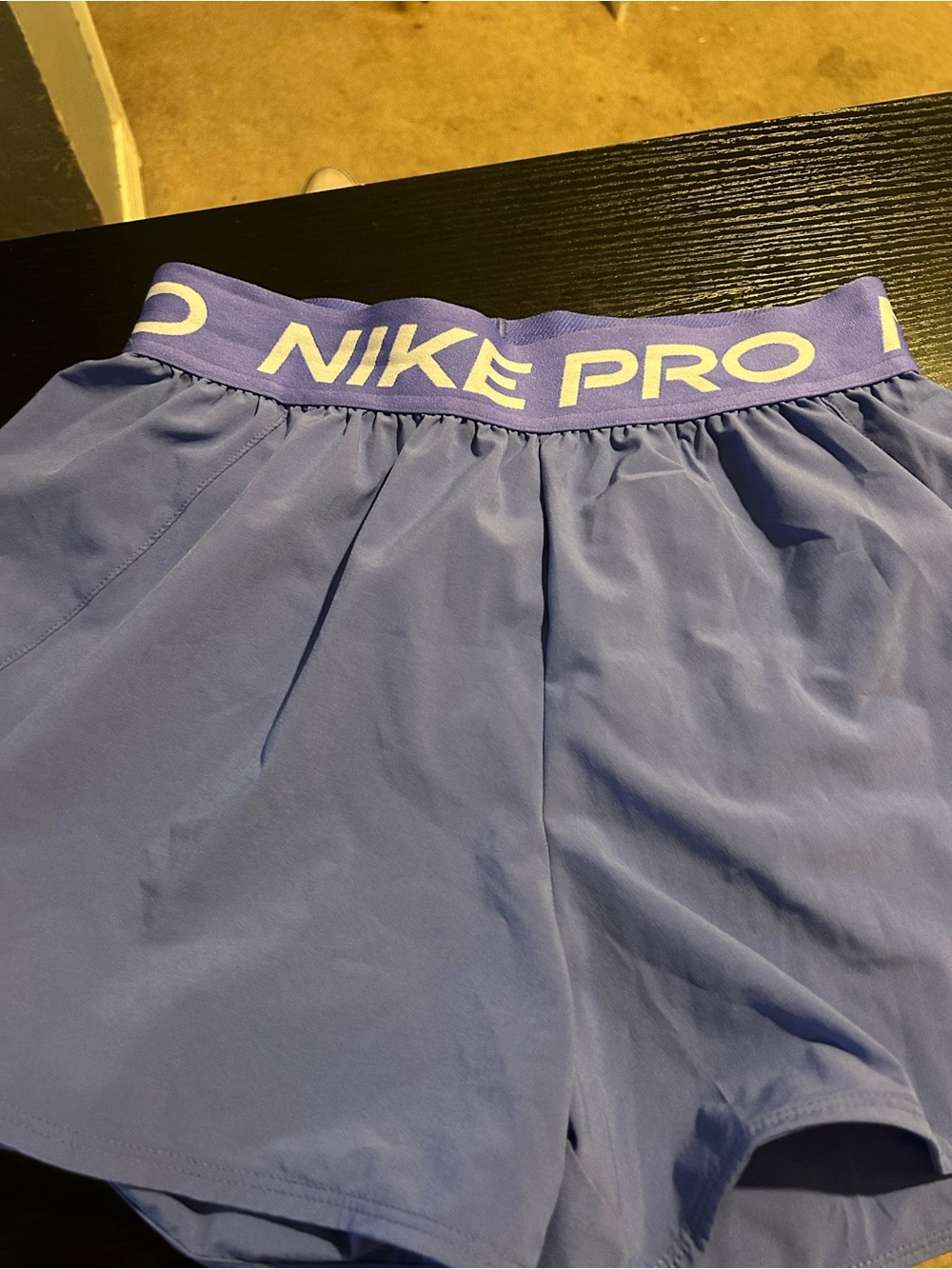 Nike Pro Dri-FIT 3" Brief-Lined Woven Shorts - Periwinkle / Blue (S)